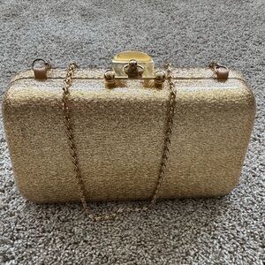 Elegant Gold Clutch Bag